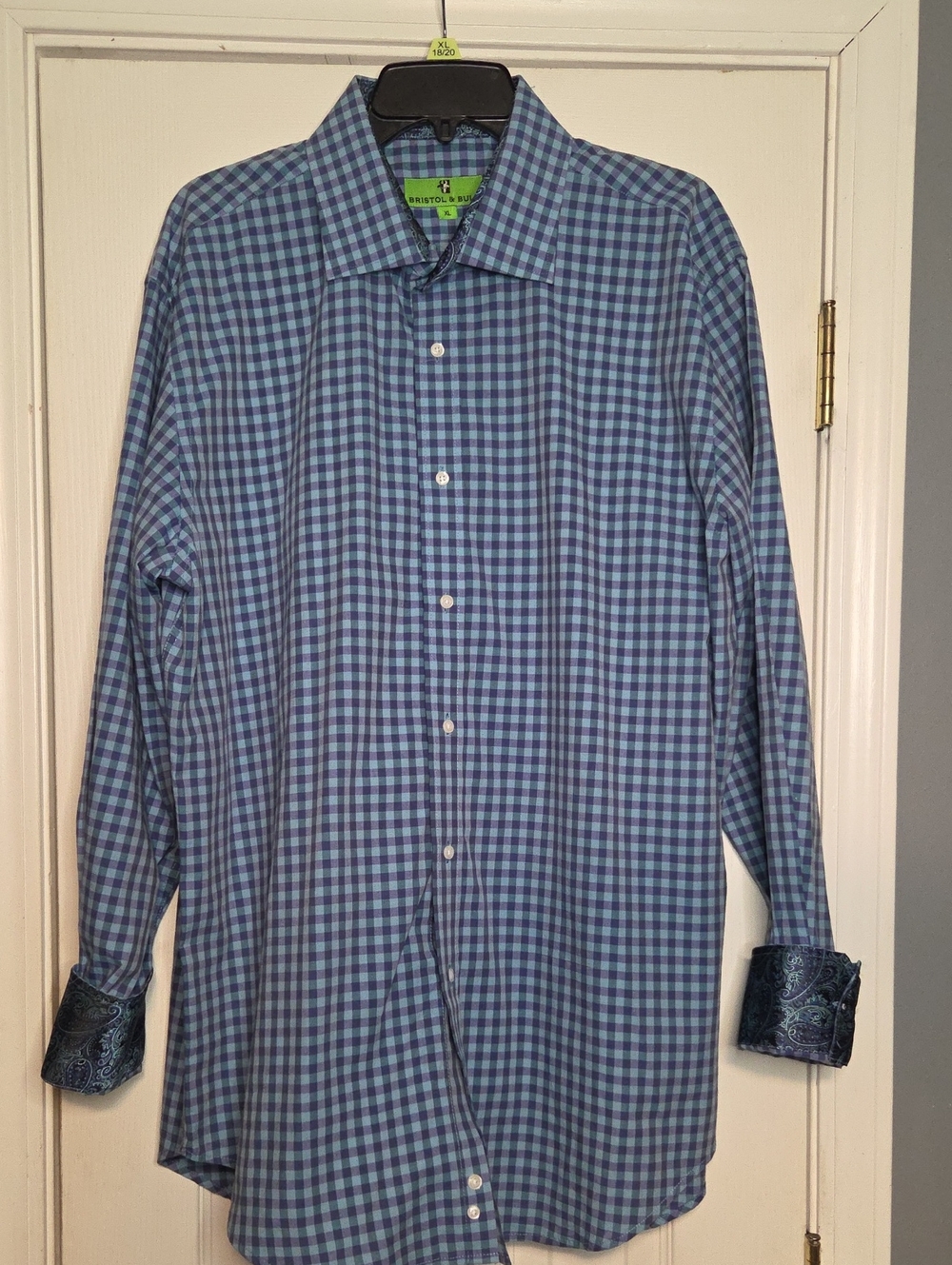 Bristol & Bull Blue Check Dress Shirt